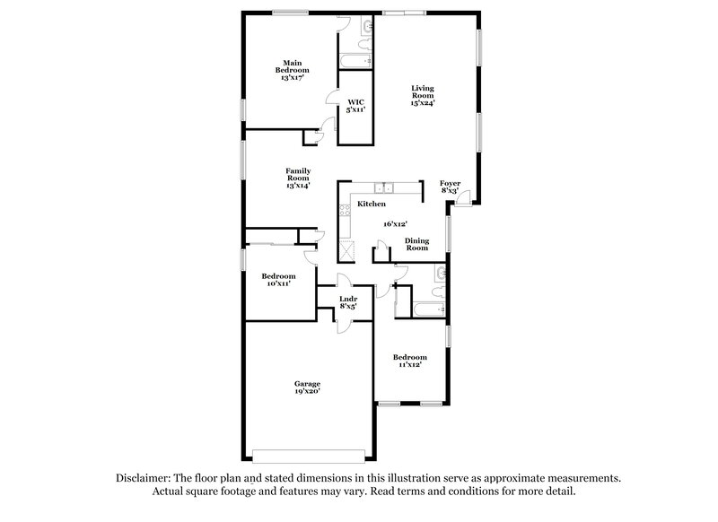 1,765/Mo, 16226 W Redfield Road Surprise, AZ 85379 Floor Plan View