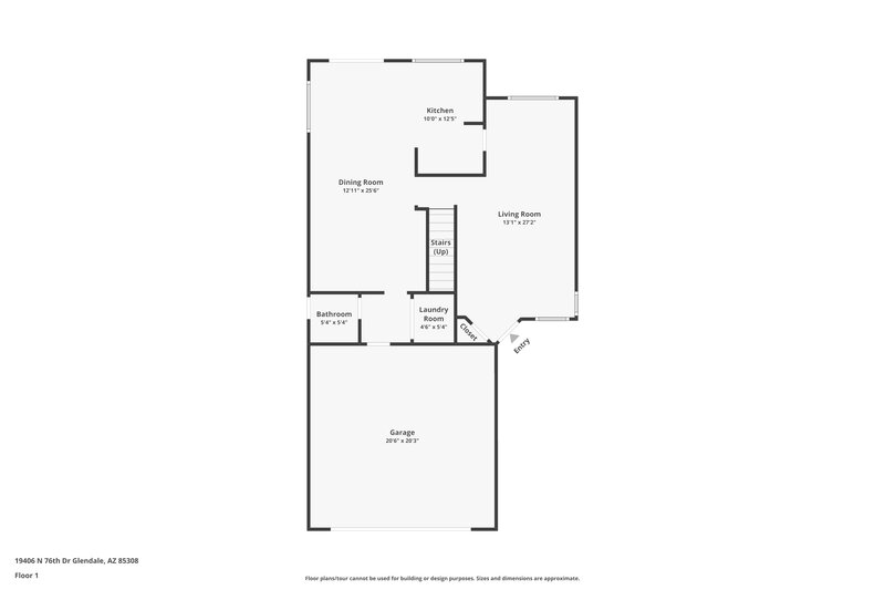 3,020/Mo, 19406 N 76th Drive Glendale, AZ 85308 Floor Plan View