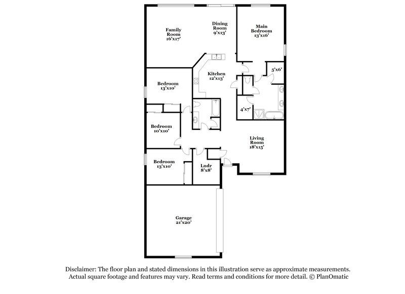 1,955/Mo, 26934 N 175th Ln Surprise, AZ 85387 Floor Plan View