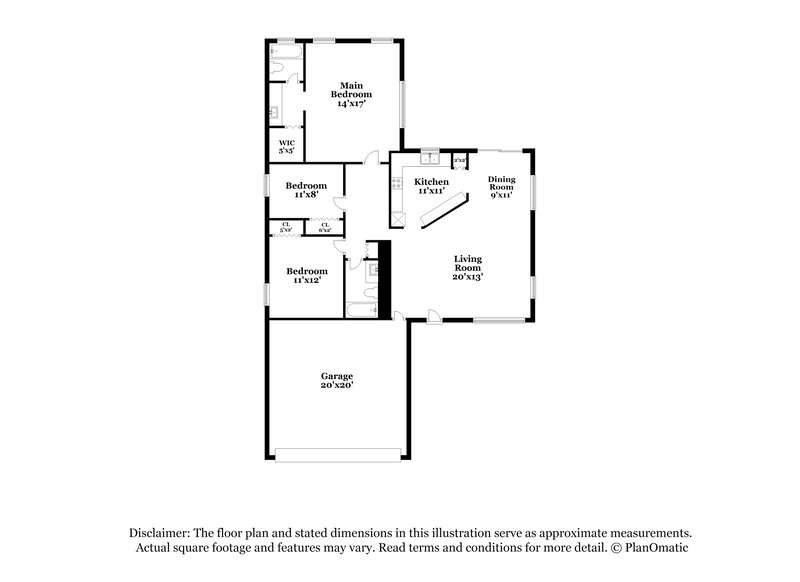 1,905/Mo, 2003 N 89th Dr Phoenix, AZ 85037 Floor Plan View