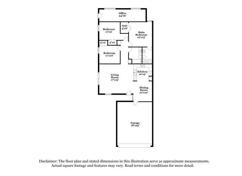 2,235/Mo, 1767 W Colt Road Chandler, AZ 85224 Floor Plan View