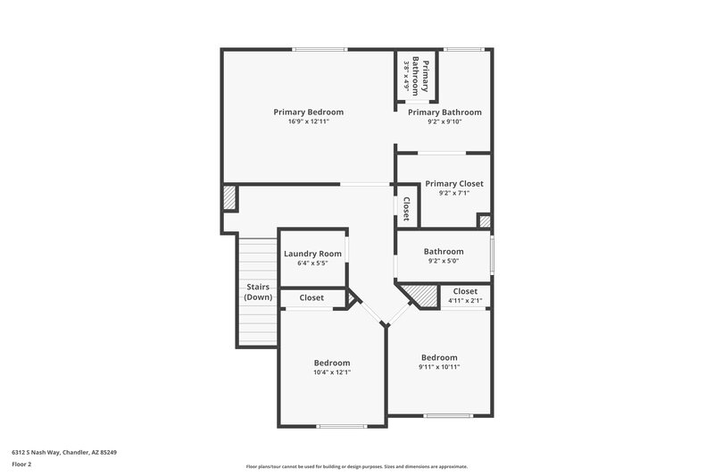 2,120/Mo, 6312 S Nash Way Chandler, AZ 85249 Floor Plan View 2