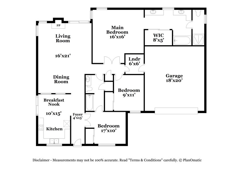 2,070/Mo, 1102 E Villa Theresa Dr Phoenix, AZ 85022 Floor Plan View