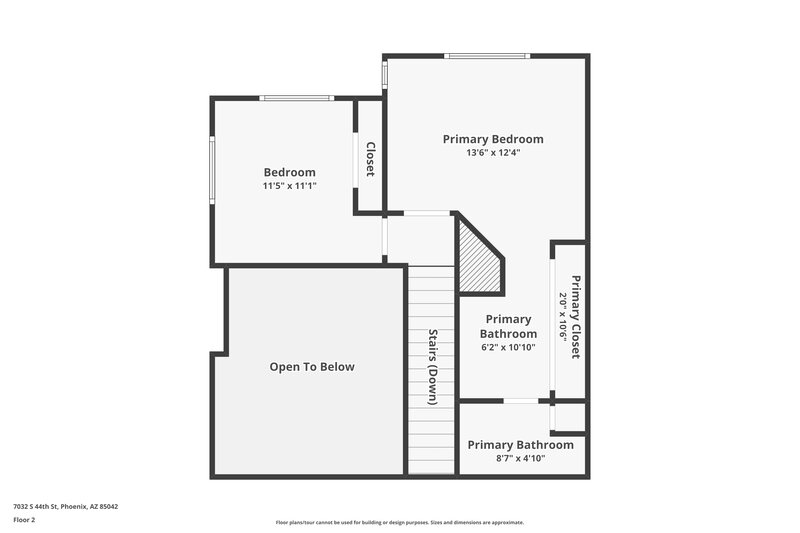 2,165/Mo, 7032 S 44th Street Phoenix, AZ 85042 Floor Plan View 2