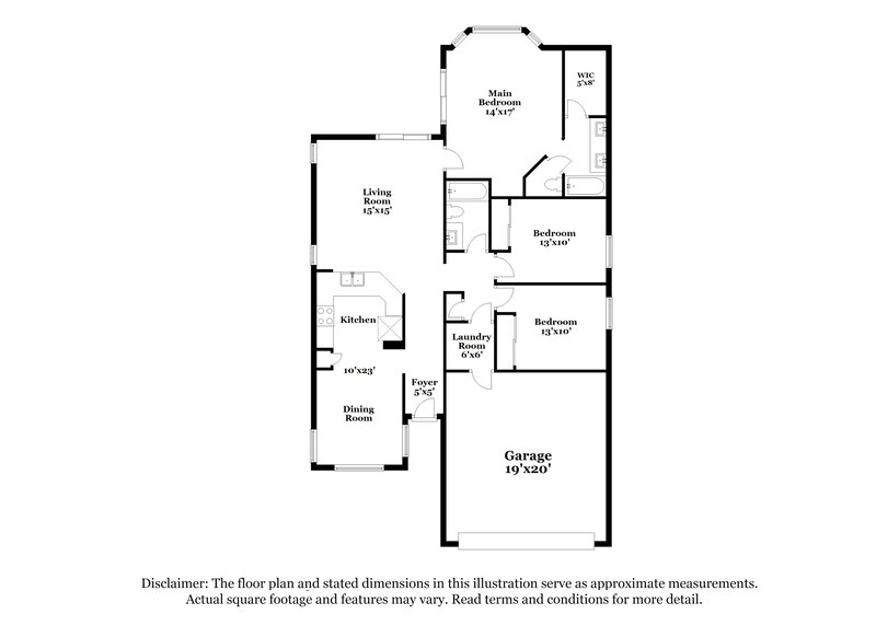 2,110/Mo, 2525 S 109th Drive Avondale, AZ 85323 Floor Plan View