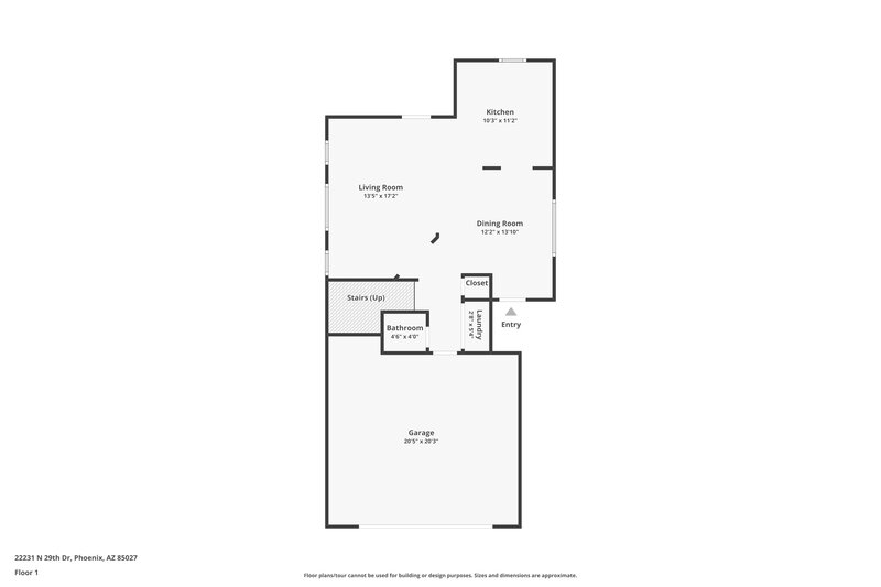 1,810/Mo, 22231 N 29th Dr Phoenix, AZ 85027 Floor Plan View