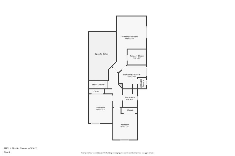 1,810/Mo, 22231 N 29th Dr Phoenix, AZ 85027 Floor Plan View 2
