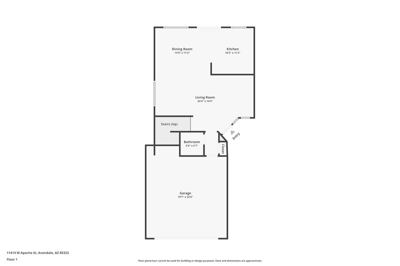 1,780/Mo, 11414 W Apache St Avondale, AZ 85323 Floor Plan View