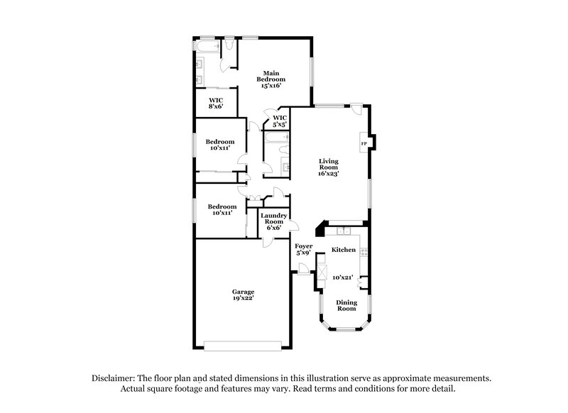 2,085/Mo, 13324 W Maui Ln Surprise, AZ 85379 Floor Plan View