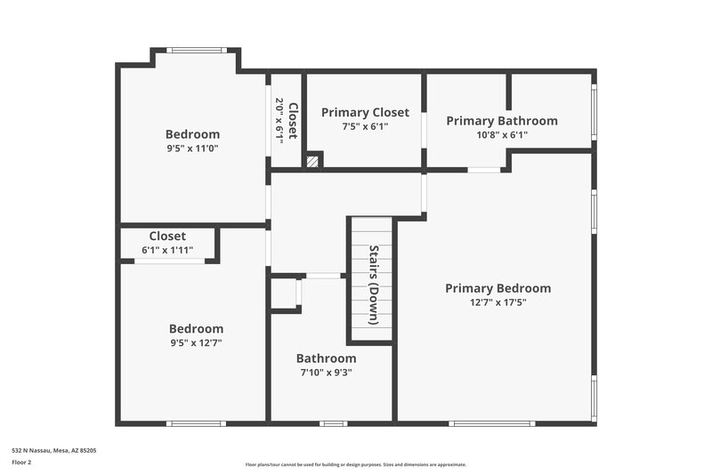 2,015/Mo, 532 N Nassau Mesa, AZ 85205 Floor Plan View 2