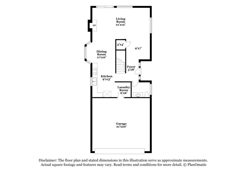 2,245/Mo, 1420 E Topeka Dr Phoenix, AZ 85024 Floor Plan View