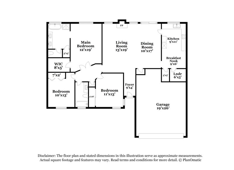 2,045/Mo, 9145 W Ludlow Drive Peoria, AZ 85381 Floor Plan View