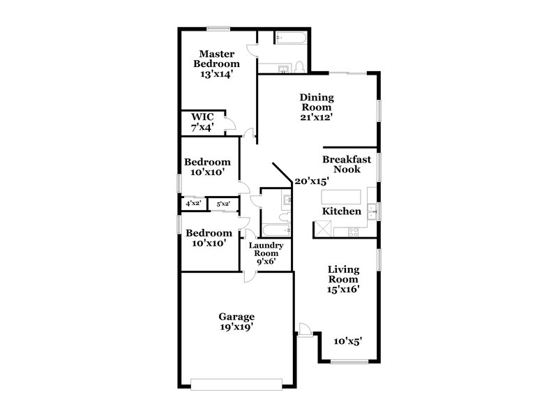 2,165/Mo, 10626 W Zak Rd Tolleson, AZ 85353 Floor Plan View