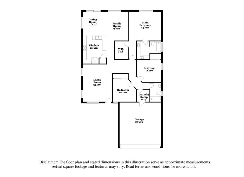 2,285/Mo, 7541 E Navarro Avenue Mesa, AZ 85209 Floor Plan View