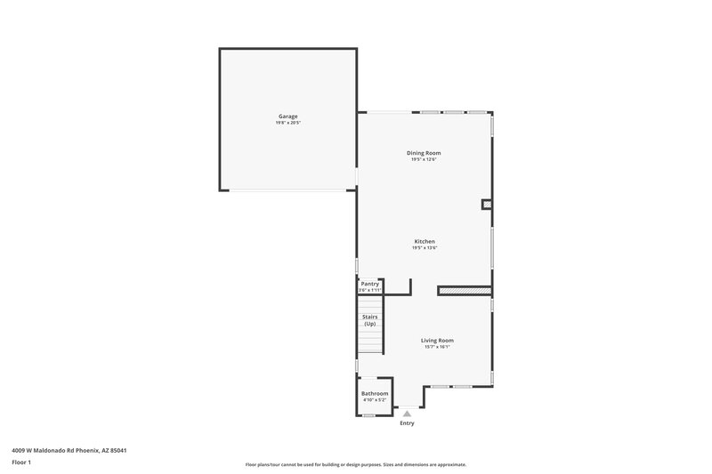 2,105/Mo, 4009 W Maldonado Road Phoenix, AZ 85041 Floor Plan View