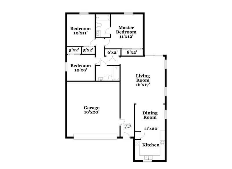 2,035/Mo, 2114 E Spruce Dr Chandler, AZ 85286 Floor Plan View