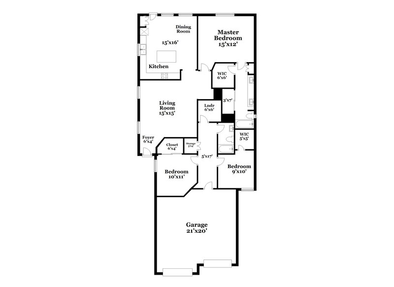 2,095/Mo, 2014 N 106th Ave Avondale, AZ 85392 Floor Plan View