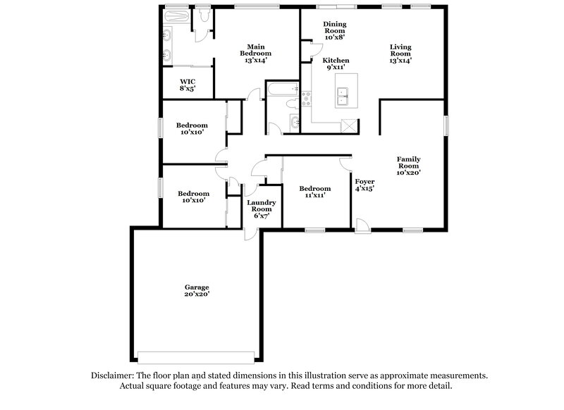1,950/Mo, 4148 E Stratford Pl San Tan Valley, AZ 85140 Floor Plan View