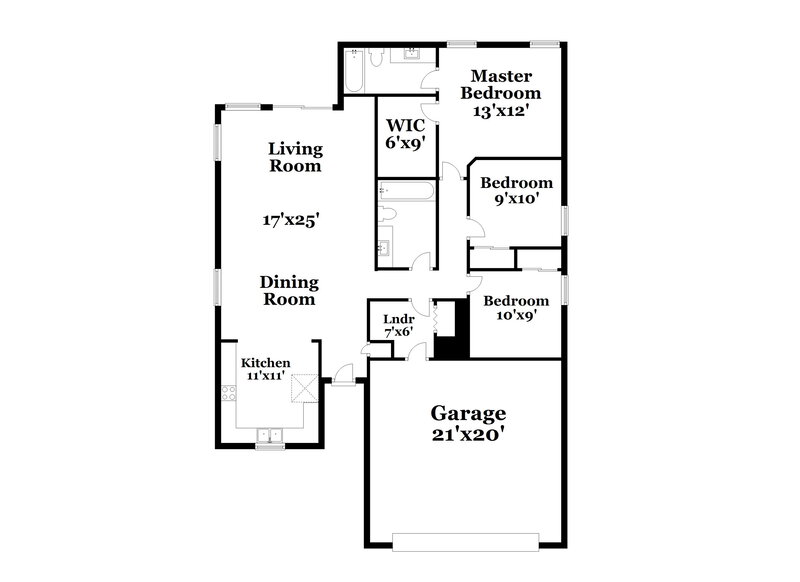 1,865/Mo, 8418 W Watkins St Tolleson, AZ 85353 Floorplan View