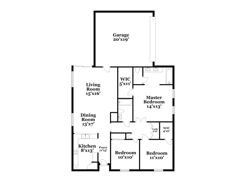 1,985/Mo, 2215 S Barrington Street Mesa, AZ 85209 Floor Plan View