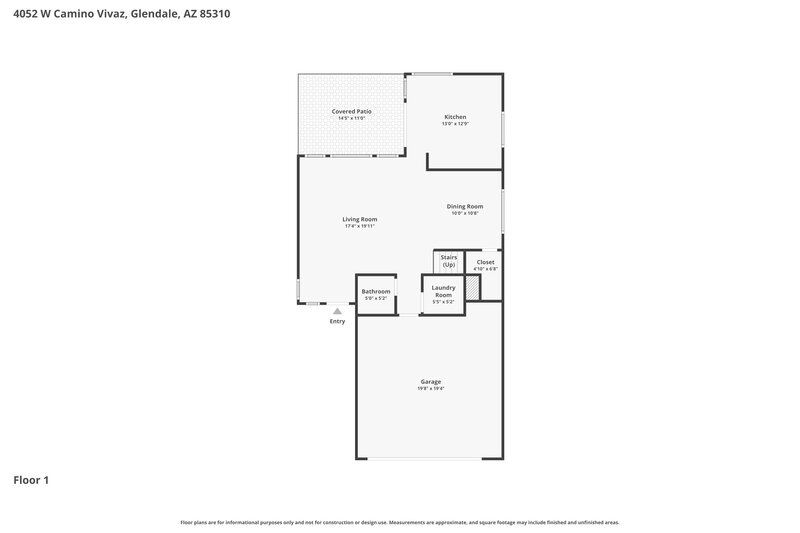 2,170/Mo, 4052 W Camino Vivaz Drive Glendale, AZ 85310 Floor Plan View