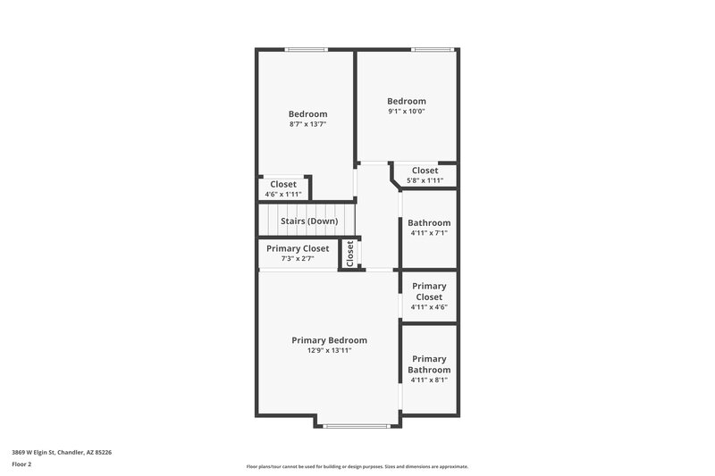 2,295/Mo, 3869 W Elgin St Chandler, AZ 85226 Floorplan View 2