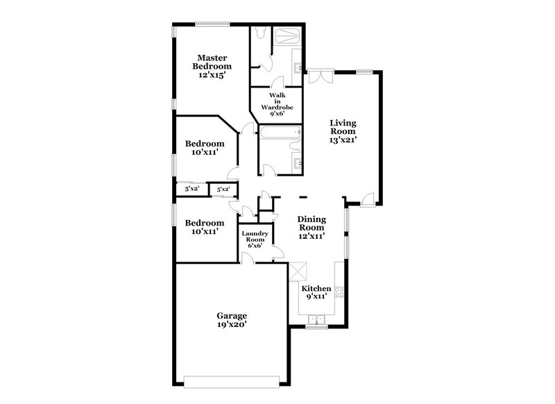 1,965/Mo, 9315 W Monroe St Peoria, AZ 85345 Floor Plan View