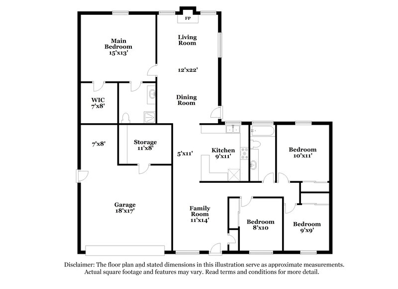 2,360/Mo, 728 W El Prado Rd Chandler, AZ 85225 Floorplan View