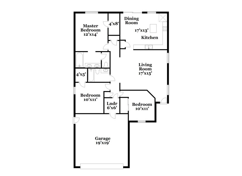 1,970/Mo, 18614 W Vogel Ave Goodyear, AZ 85338 Floor Plan View
