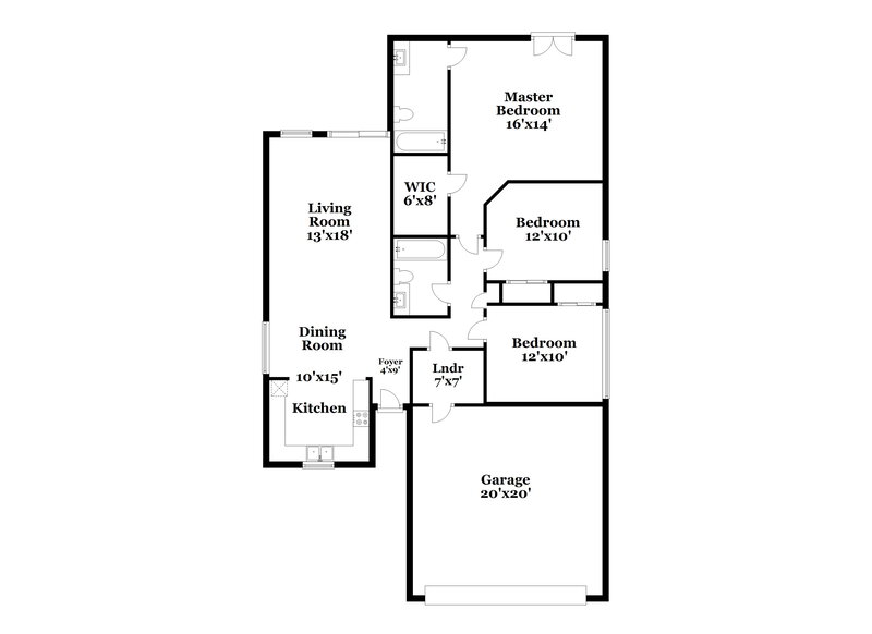 1,675/Mo, 1854 E Desert Rose Trl San Tan Valley, AZ 85143 Floor Plan View