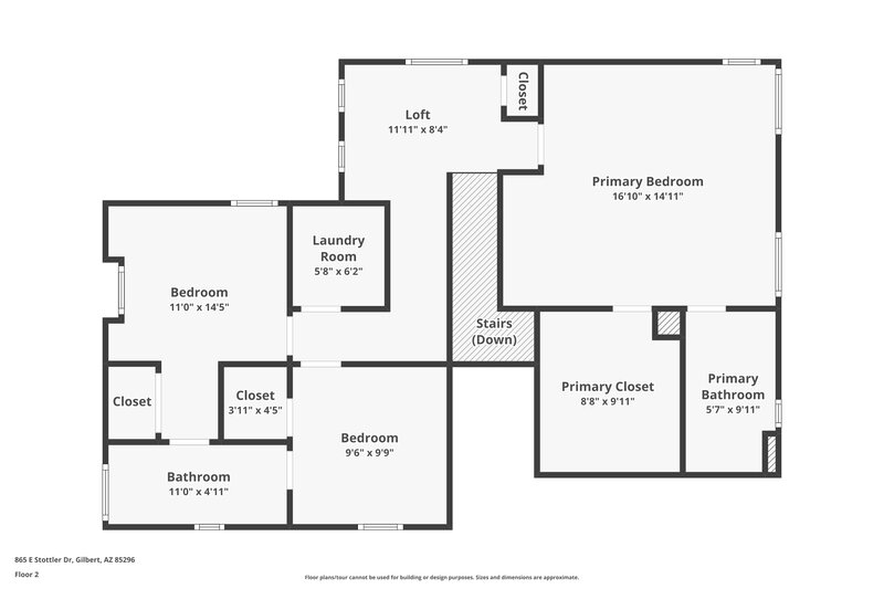 2,165/Mo, 865 E Stottler Dr Gilbert, AZ 85296 Floor Plan View