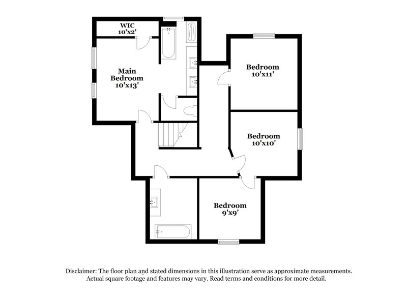 2,175/Mo, 3406 S 95th Dr Tolleson, AZ 85353 Floor Plan View 2