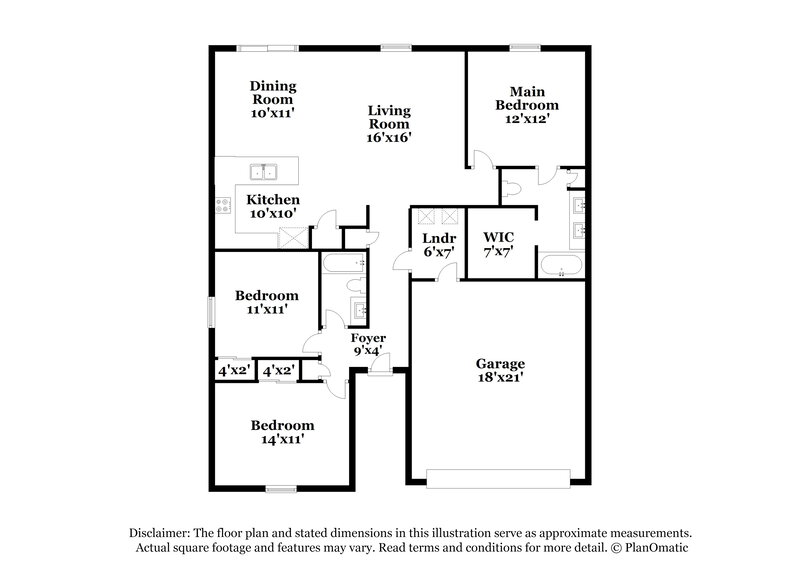 1,995/Mo, 2050 E Andalusian Loop Queen Creek, AZ 85140 Floor Plan View