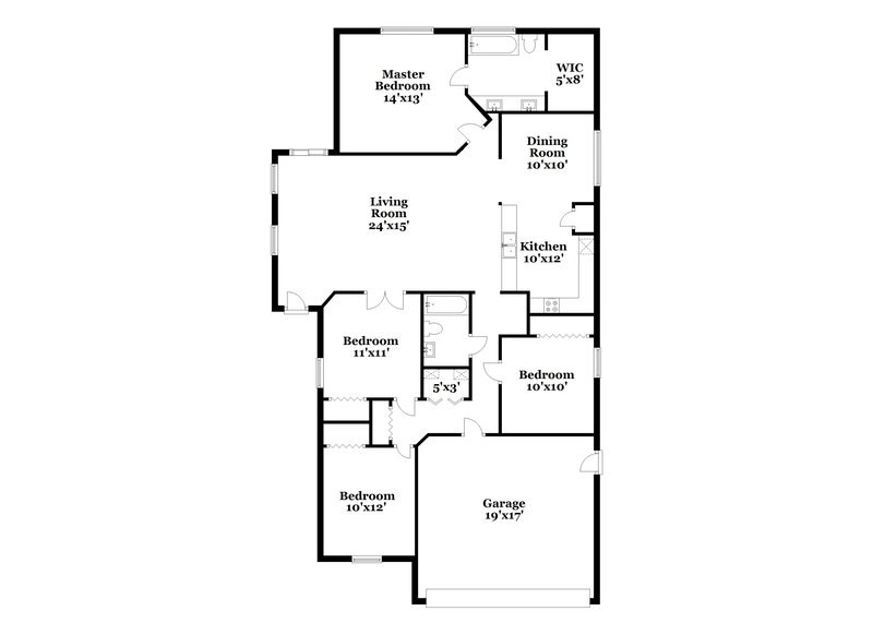 2,115/Mo, 2325 W Silver Creek Ln Queen Creek, AZ 85142 Floor Plan View