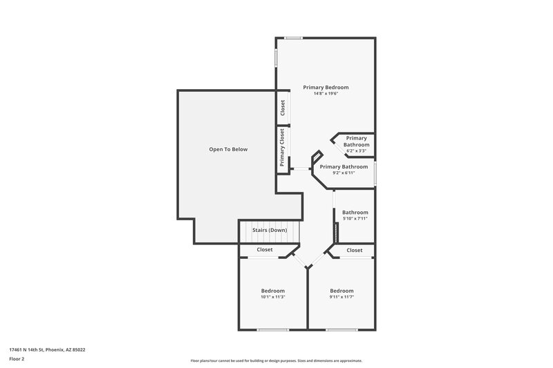 2,095/Mo, 17461 N 14th St Phoenix, AZ 85022 Floor Plan View 2