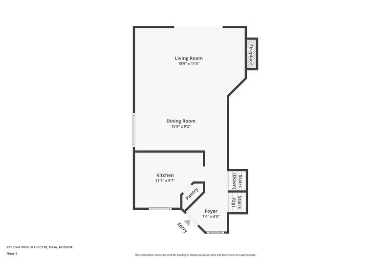 2,540/Mo, 921 S Val Vista Dr 138 Mesa, AZ 85204 Floor Plan View