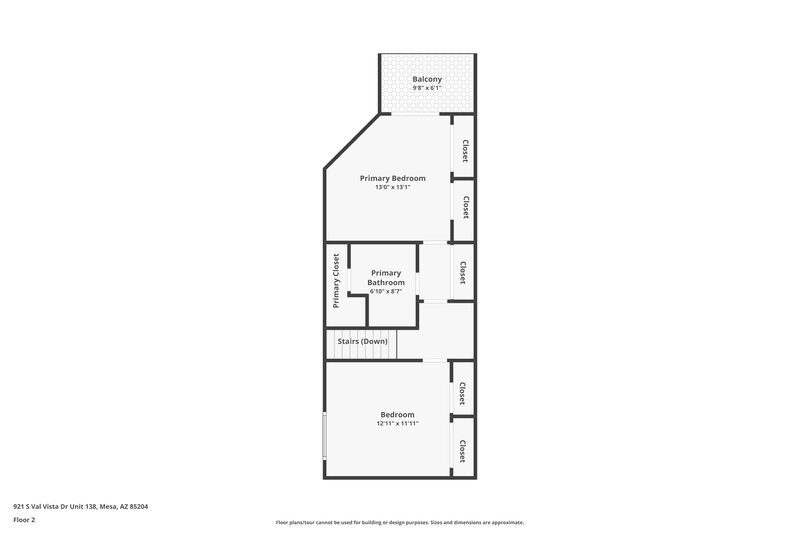 2,540/Mo, 921 S Val Vista Dr 138 Mesa, AZ 85204 Floor Plan View 2