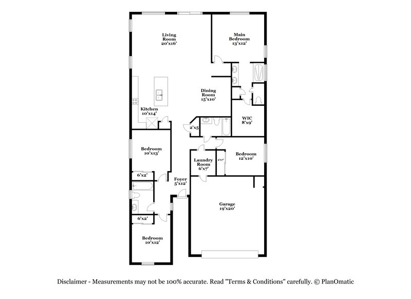2,130/Mo, 3882 E Alamo St San Tan Valley, AZ 85140 Floor Plan View