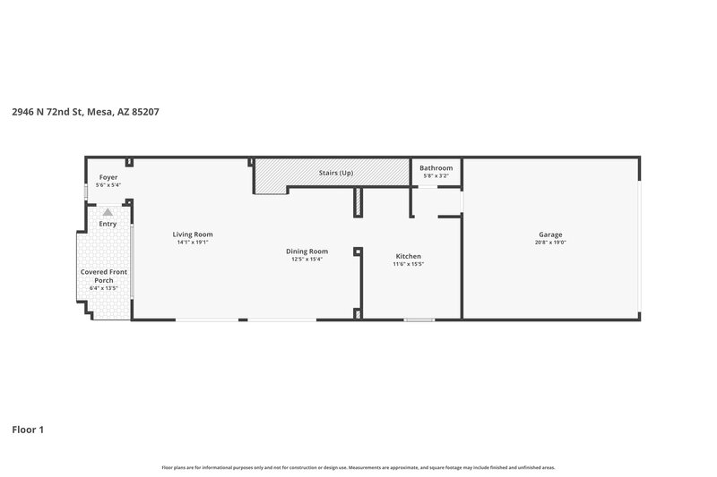2,235/Mo, 2946 N 72nd St Mesa, AZ 85207 Floor Plan View