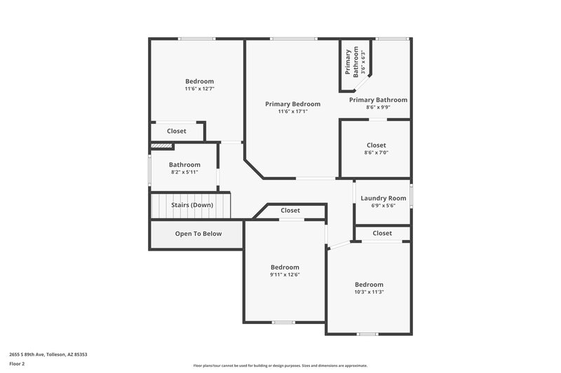 1,875/Mo, 2655 S 89th Ave Tolleson, AZ 85353 Floor Plan View 2