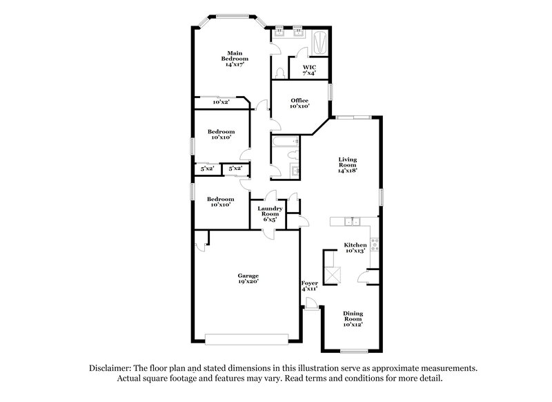 2,110/Mo, 11559 W Western Ave Avondale, AZ 85323 Floor Plan View