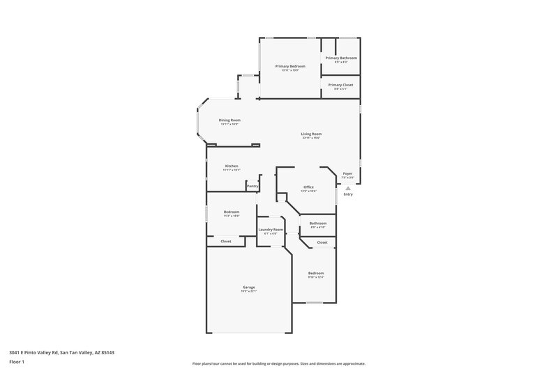 1,795/Mo, 3041 E Pinto Valley Rd San Tan Valley, AZ 85143 Floor Plan View