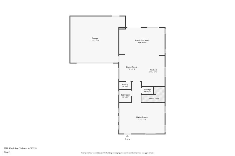 1,990/Mo, 3020 S 94th Ave Tolleson, AZ 85353 Floor Plan View