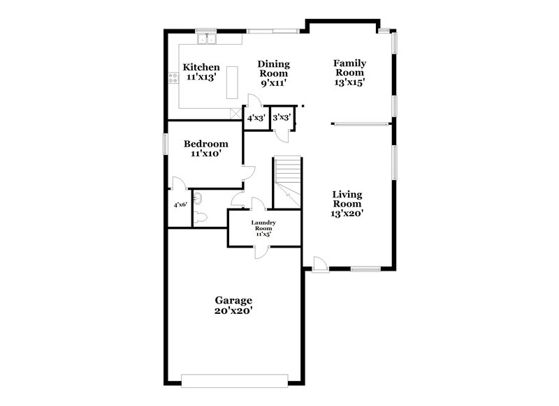 2,385/Mo, 7220 W Warner St Phoenix, AZ 85043 Floor Plan View