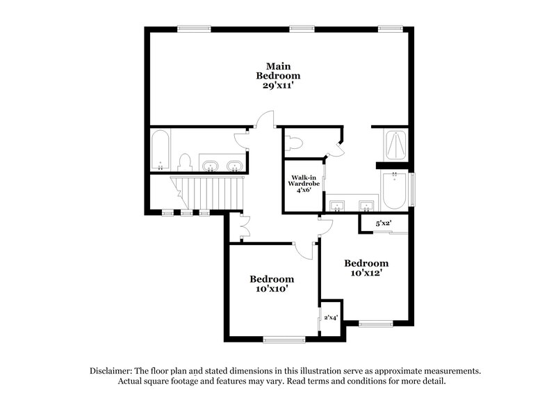 2,290/Mo, 16073 W Grant St Goodyear, AZ 85338 Floor Plan View 2