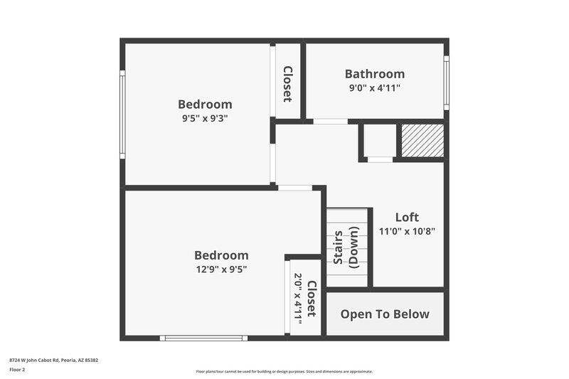 1,835/Mo, 8724 W John Cabot Rd Peoria, AZ 85382 Floor Plan View 2