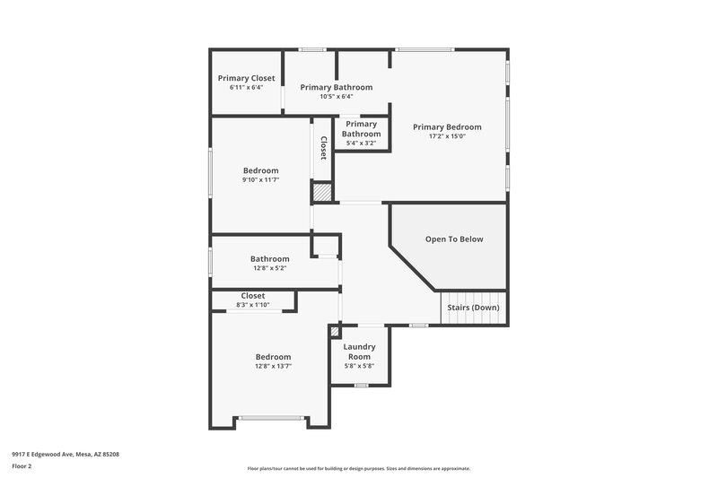 1,985/Mo, 9917 E Edgewood Ave Mesa, AZ 85208 Floorplan View 2