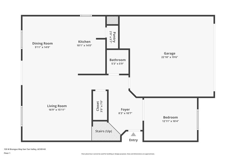 2,085/Mo, 135 W Brangus Way San Tan Valley, AZ 85143 Floor Plan View