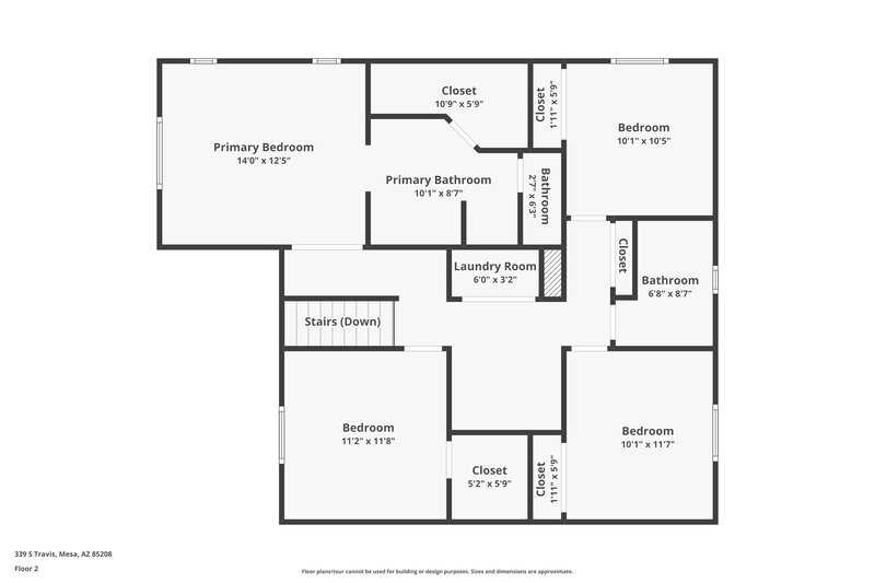 1,995/Mo, 339 S Travis Mesa, AZ 85208 Floor Plan View 2