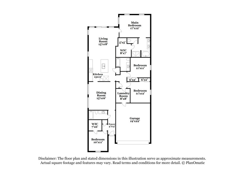 2,125/Mo, 1720 S 104th Ln Tolleson, AZ 85353 Floor Plan View